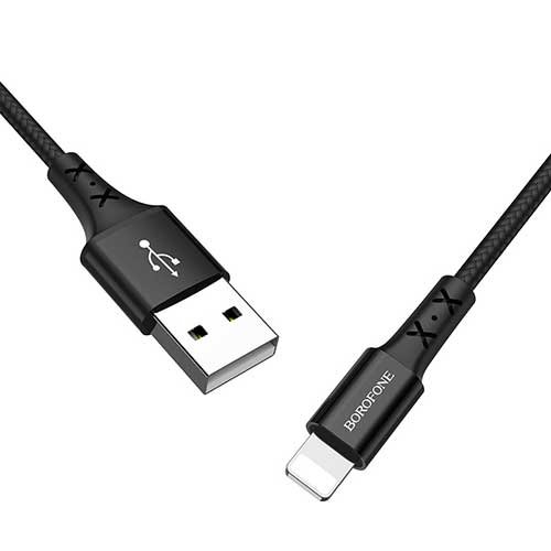 Кабель USB A - Lightning (1 м) Borofone BX20 Black