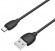 Кабель USB A - micro USB B (1 м) Borofone BX19 Black