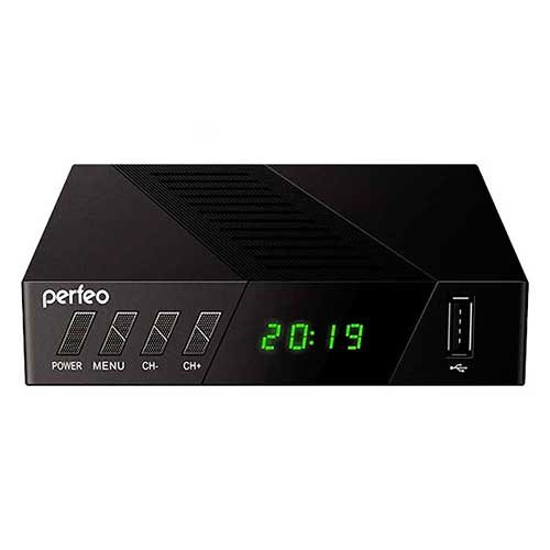 Perfeo Stream-2 DVB-T2/C с дисплеем + кабель 3RCA, Wi-Fi