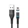 Кабель USB A - USB Lightning (1,2 м) Borofone BU16 Black магнитный