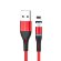 Кабель USB A - USB Lightning (1,2 м) Borofone BU16 Red магнитный
