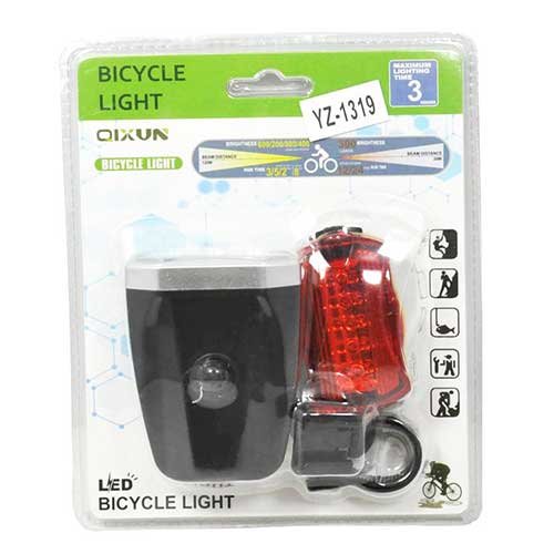 Велосипедный фонарь YZ-1319 (передний + задний)