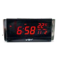 Настольные часы VST-731W - красные цифры (говорящие)