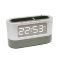 Часы-будильник с подставкой LL-038 (серый корпус, белые цифры)