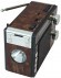 Радиоприемник LUXEBASS A66 коричневый (USB\SD\MP3) + фонарик
