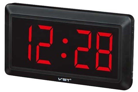 Часы электронные VST 780-1 настенные с красными цифрами