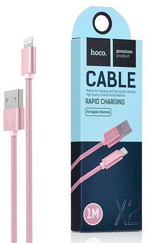 Кабель USB A - Lightning (1 м) Hoco. X2 Pink