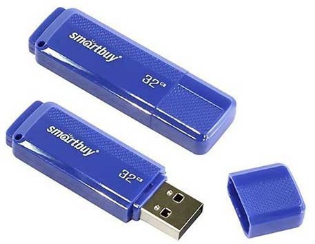 USB Flash 32Gb Smart Buy Dock синяя