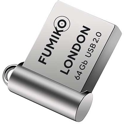 USB Flash 64Gb Fumiko London серебряная