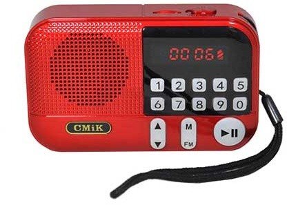 Радиоприемник CMiK MK-109E красный (USB\microSD\18650)