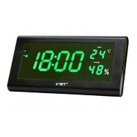 Часы электронные VST 795S-4 часы настенные с ярко-зелеными цифрами