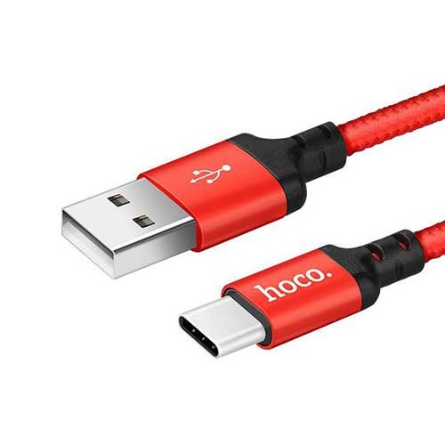 Кабель USB A - USB Type-C (2 м) Hoco. X14 Red