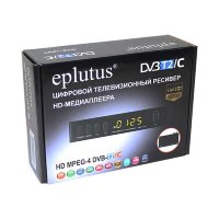 Eplutus DVB-125T/C приставка DVB-T2 с дисплеем + кабель 3RCA, Wi-Fi
