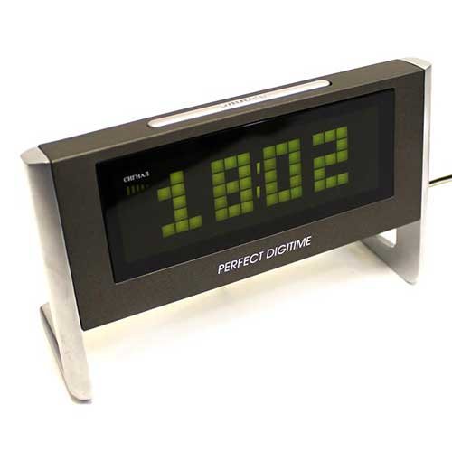 Perfect Digitime N-1252D (зелёные кубики) часы настольные + термометр
