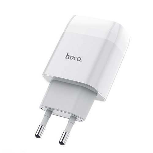 Зарядное устройство USB 2.1A Hoco. C72A White