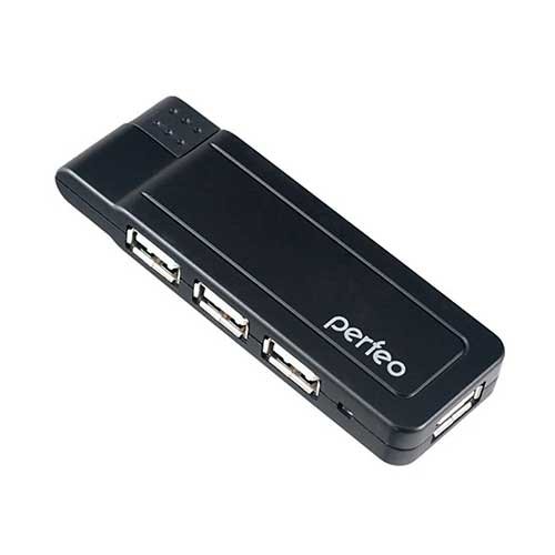 USB HUB Perfeo PF-VI-H021 4 порта черный