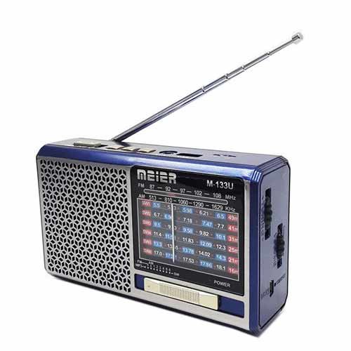 Радиоприемник Meier M-133U (USB\SD\MP3) + фонарик