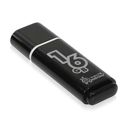 USB Flash 16Gb Smart Buy Glossy черная
