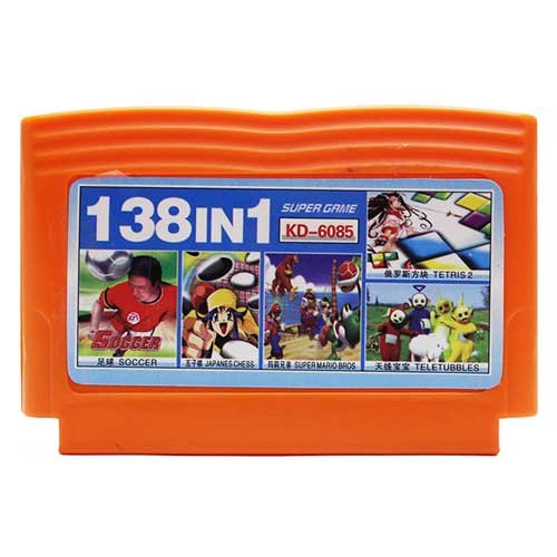 138 in1 (128 in1) KD-6085 (Soccer/Japanes Chessl/Super Mario/Tetris 2/Teletubbles) [Dendy]