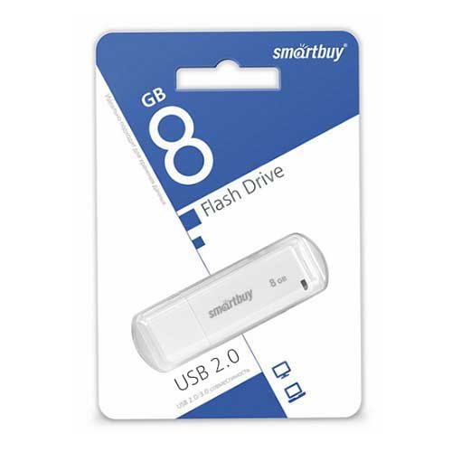 USB Flash 8Gb Smart Buy LM05 белая