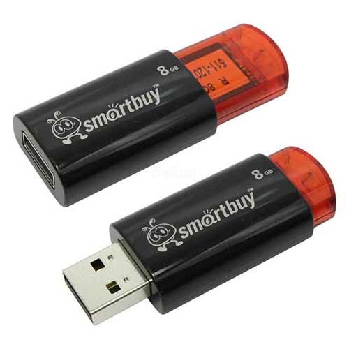 USB Flash 8Gb Smart Buy Click черная