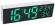 Космос DX-001 часы настенные (белый корпус, зеленые цифры)