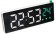 Космос X0715 часы настольные (белый корпус, белые цифры, t-зелён.)