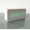 Настольные часы VST-862 - зеленые цифры (белый корпус)