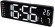 Космос X6629 часы настенные (чёрный корпус, белые цифры)